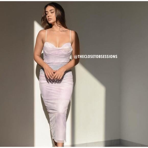 ZARA Printed Ruched Dress NWT LAST ONE!!! - Picture 9 of 16